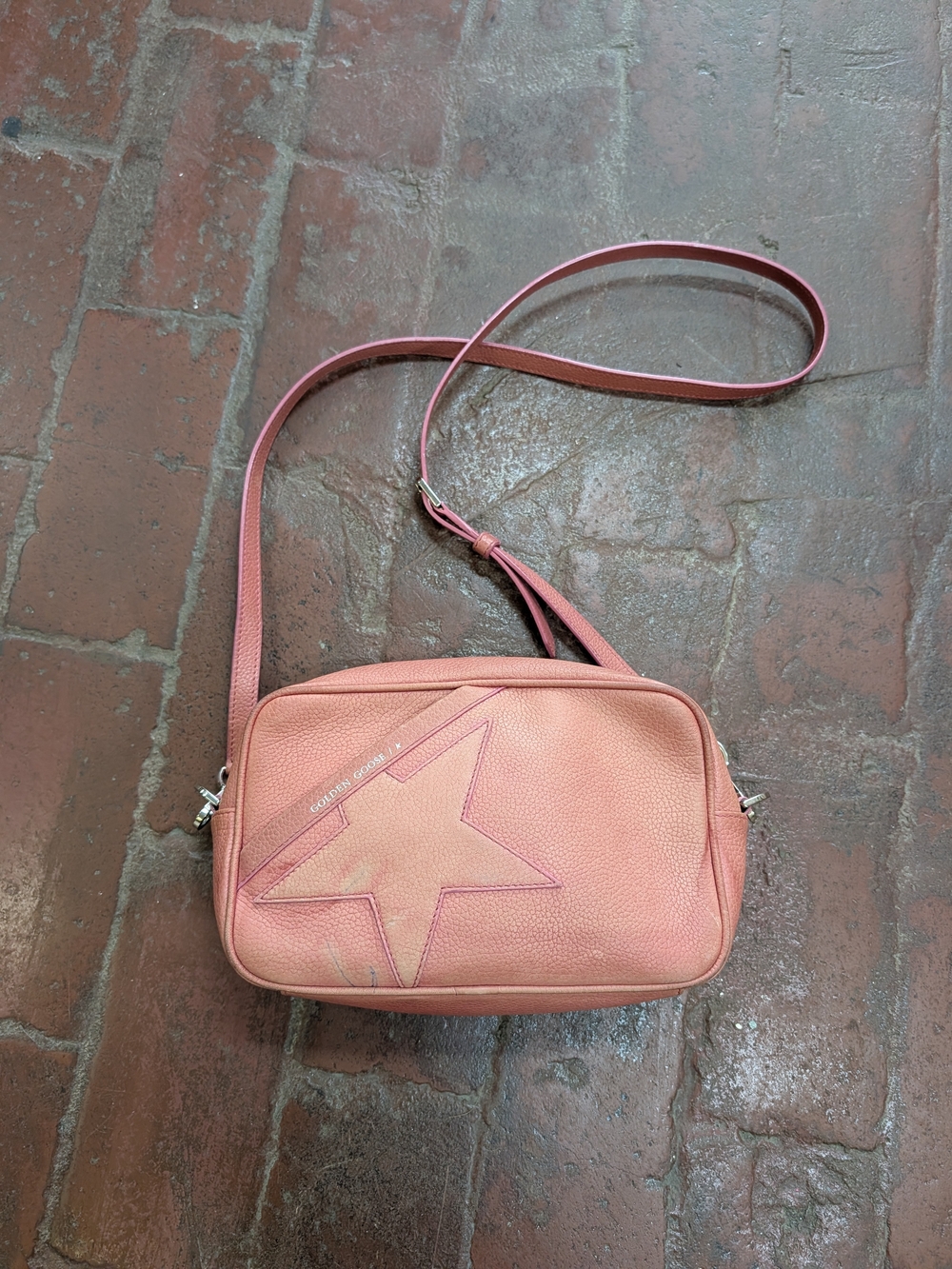 Golden Goose Pink Star Crossbody Bag - Dusty Rose